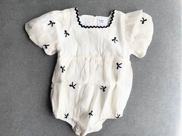 パフスリーブロンパース 子供服 ベビー
