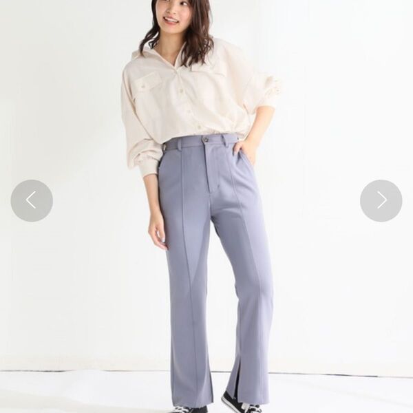 ハニーズ Honeys フレアパンツ スラックス パンツ ブルー系 Lサイズ 579-74-0197-2 パンツ