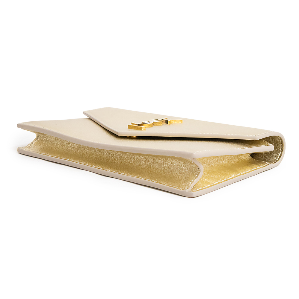 (新品・未使用品)イヴ サンローラン YVES SAINT LAURENT ENVELOPE チェーンウォレット ショルダーバッグ レザー ペールゴールド 402031 (新品・未使用品)イヴ サンローラン YVES SAINT LAURENT ENVELOPE チェーンウォレット ショルダーバッグ レザー ペールゴールド 402031