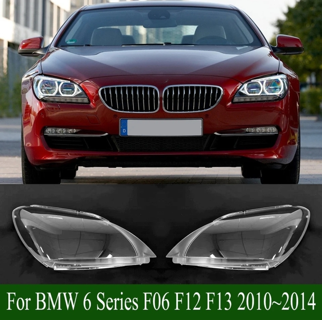 ③ 高品質 BMW F06 F12 F13 6シリーズ ヘッドライト レンズ 左右 2個 640i 650i M6 LED ひび クリア 交換 クーペ カブリオレ 純正互換品
