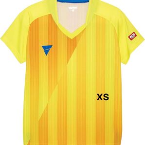 victas 【サイズXS】ゲームシャツ イエロー 黄色 男女兼用 新品未使用 ヴィクタス V-NGS052