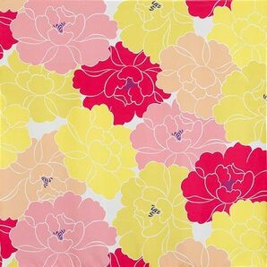 アクアドロップリサイクル 風呂敷 三巾約100cm Adeline Klam 牡丹 ローズ (撥水加工) 【むす美】