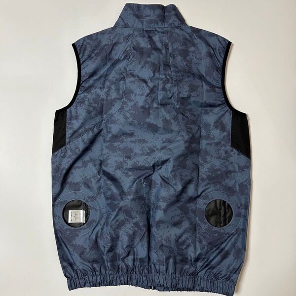 新品タグ無し 暑さ対策 ファン対応ベスト Mサイズ 単品 空調服 ネイビーカモ