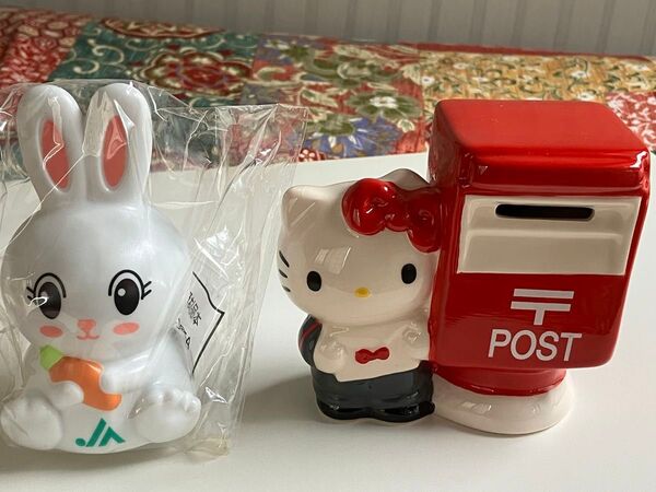 ハローキティ うさぎ貯金箱