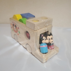 ディズニー ミッキー マウス ミニー マウス プルート 車 積み木 知育 玩具 つみき インテリア Disney