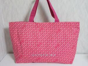  beautiful goods Anteprima ANTEPRIMA ribbon pattern canvas tote bag pink south 2263