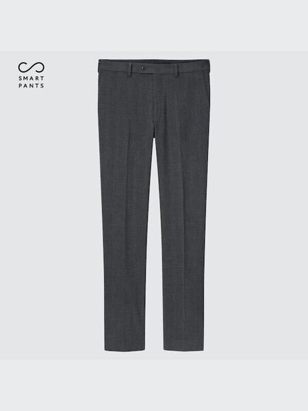 UNIQLO ユニクロ men's メンズ ボトムス ヒートテックスマートスリムフィットパンツ(グレンチェック) size:W82 collar: 08 DARK GRAY