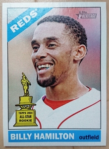 ★BILLY HAMILTON TOPPS HERITAGE 2015 #431 MLB メジャーリーグ ビリー ハミルトン CINCINNATI REDS シンシナティ レッズ 盗塁王