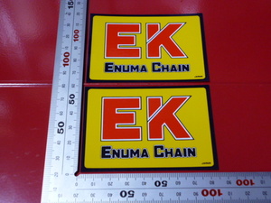 希少 EK ENUMA CHAIN ステッカー 2枚 / 当時物 江沼 チェーン ロゴ デカール 