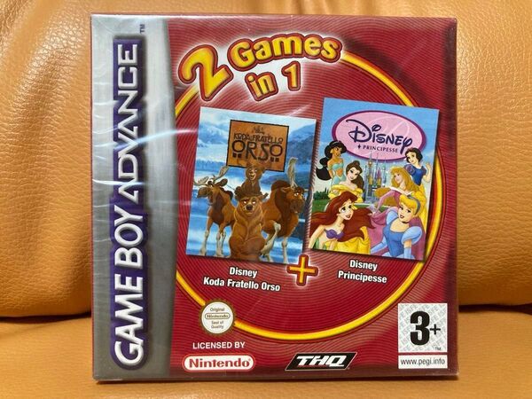 新品 未開封 海外版 日本未発売 Disney's Brother Bear GBA + Disney Princess GBA