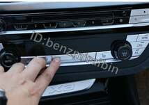 カースタイリング エアコン CD パネル 装飾 ボタン カバー ステッカー BMW x3 G01 x4 インテリア オート アクセサリー 5枚_画像1