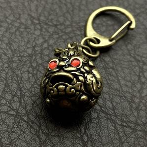 真鍮 キーホルダー キーリング ヴィンテージ ビンテージ 金色 アンティーク レトロ 真鍮製 ペンダントトップ 置物 チャーム ヒキュウ 163