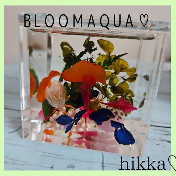 BLOOMAQUA hikka オブジェ プリザーブドフラワー 枯れない花