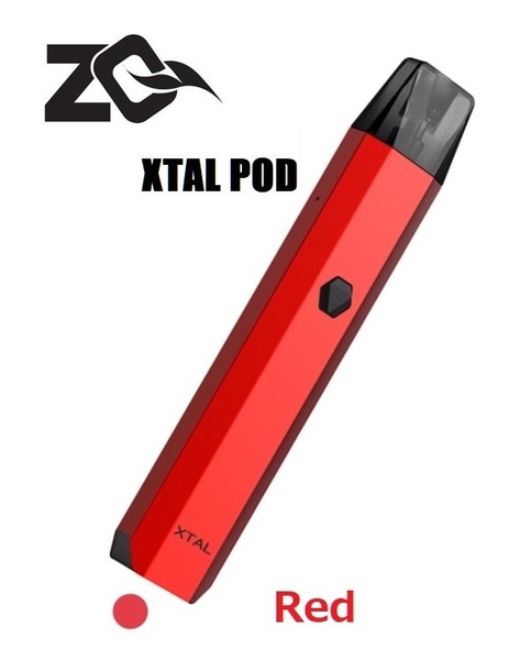電子たばこ ZQ XTAL エクスタル pod VAPE ヴェポライザー RED(レッド)