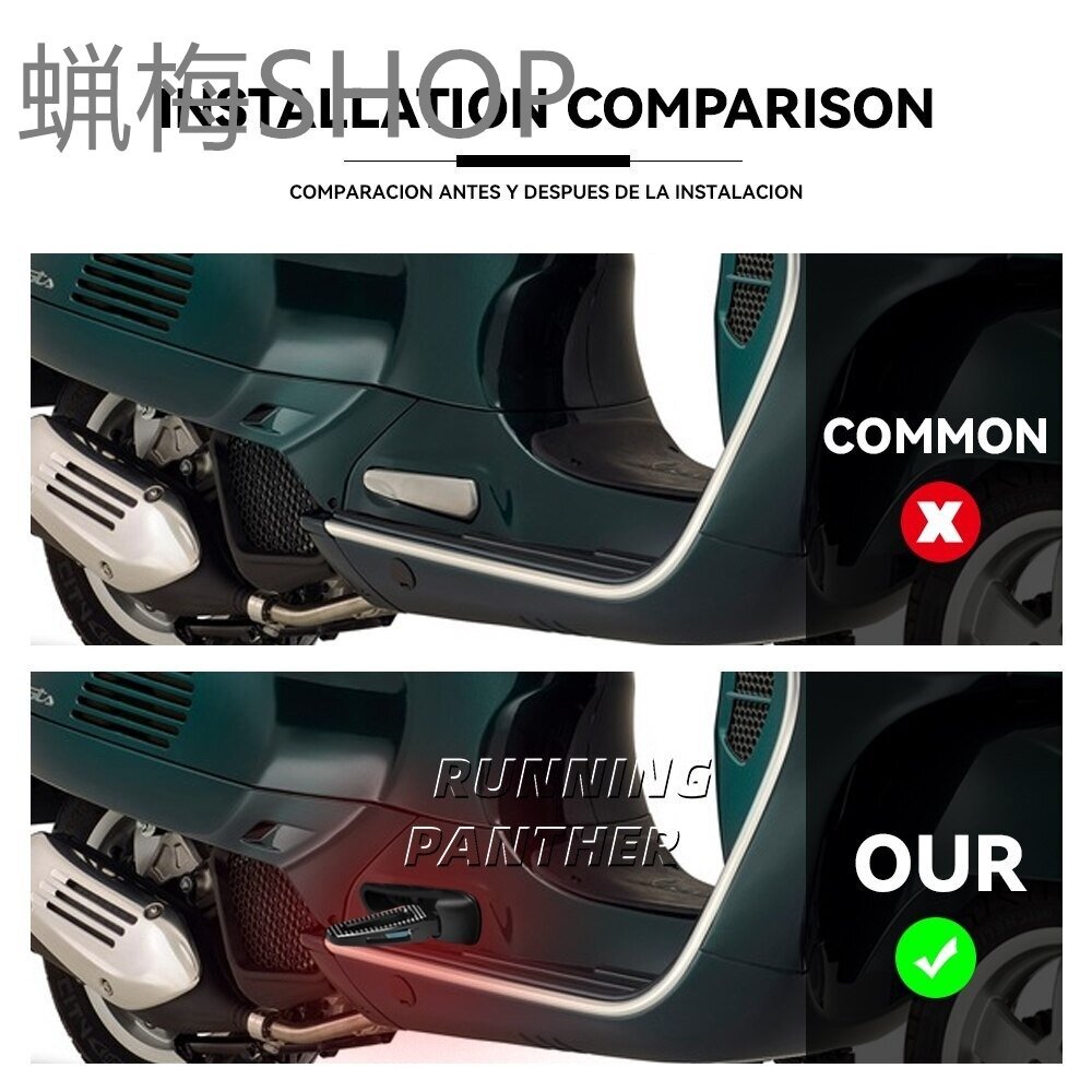 Vespa ベスパ GTS 300 2021-2022 フットレスト フットペダル フットペグ アルミ Vespa ベスパ GTS 300 2021-2022 フットレスト フットペダル フットペグ アルミ