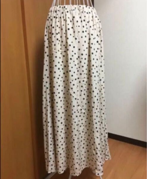 171 水玉柄 ドット柄 ロングスカート スカート