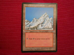 [Ice Age] MTG : Snow-Covered Mountain 英語版 黒枠