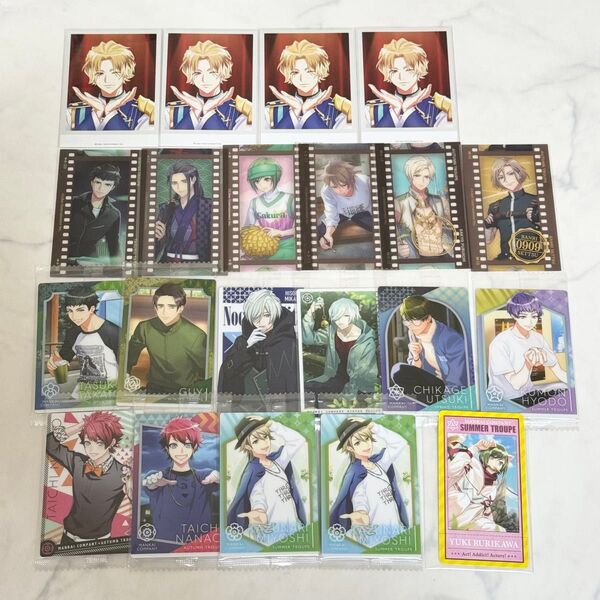 A3! a3! エースリー 紙類 まとめ売り 至 3周年 チェキ ウエハース チケこれ フィルこれ カード 万里 左京 箔押し