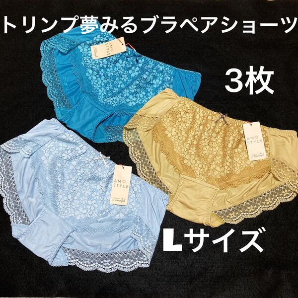 3枚セット トリンプ 夢みるブラペアショーツ L