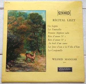 LP RECITAL LISZT WILFRID MAGGIAR RC-809 仏盤 MUSIDISC