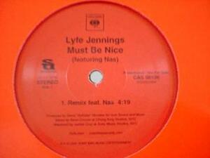 R&B Lyfe Jennings feat Nas / Must Be Nice 12インチ新品
