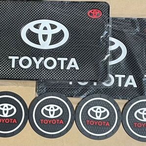 トヨタ ダッシュボードマット2枚 コースター4枚セット