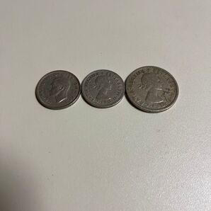 イギリス シリング硬貨 コイン 旧硬貨 3枚セット