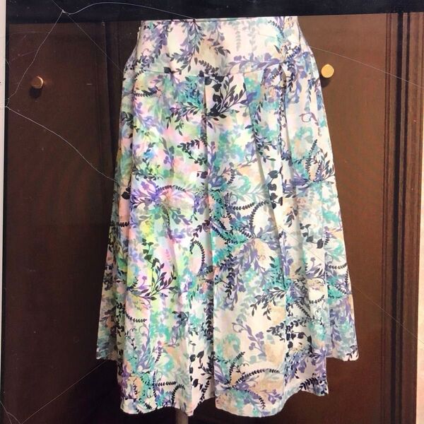 SPINNICH膝丈スカート 日本製 花柄 スカート 花柄
