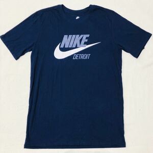 NIKE ロゴ Tシャツ デトロイト 紺 ネイビー M ナイキ アメリカ 地域限定 USA Detroit