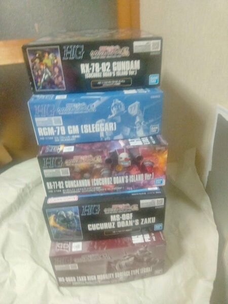 未組立 HGガンキャノンククルス・ドアンの島版高機動型ザクエグバ機ジムスレッガー搭乗機ガンダムククルス・ドアンの島版ドアン専用ザク