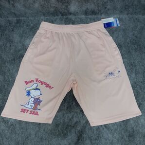 【訳あり品】スヌーピー ハーフパンツ L ピンク