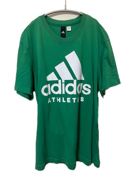 adidas アディダス Tシャツ 半袖 半袖Tシャツ 緑 グリーン