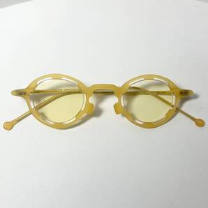 ビンテージ・未使用】1990年代 l.a. Eyeworks イタリア製 米国ブランド 円形メガネ ラクダ色 / ヴィンテージ