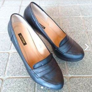 【美品】REZOY パンプス ヒール ブラック 24センチ