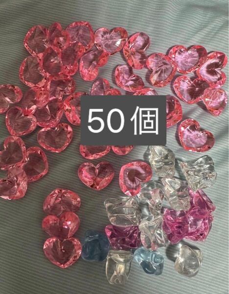 アクリルストーン アクリルアイス ハート インテリア インテリアストーン ピンク