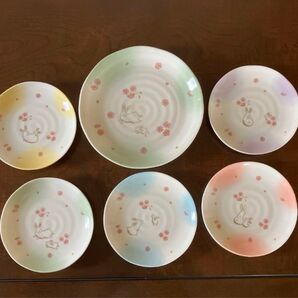 君島由希子 取り分け揃 大皿1枚、中皿5枚 新品