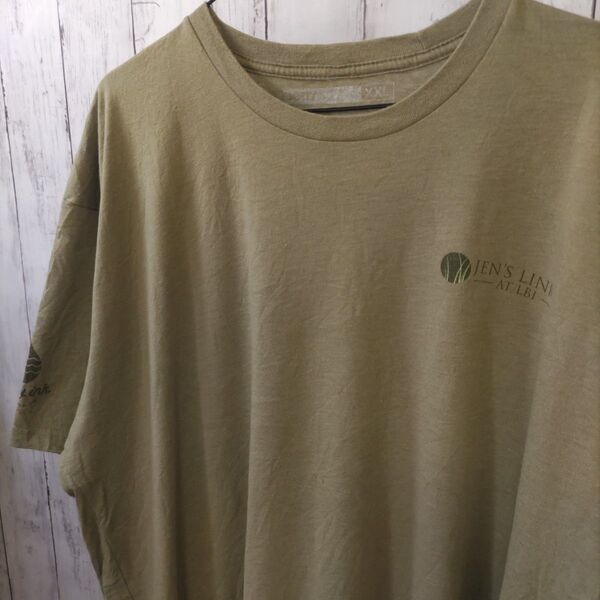 JETTY US 古着 Tシャツ 2XL アーミーグリーン ビッグサイズ ロゴ 半袖 半袖Tシャツ アメカジ