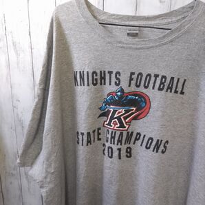 ギルダン US古着 Tシャツ 3XL グレー ビッグサイズ アメフト 優勝記念 グレー