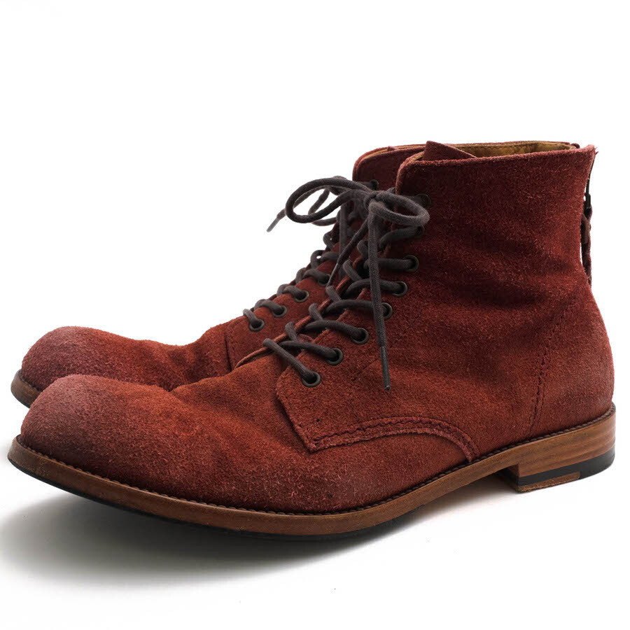 Suede Leather lace-Up Boots スエードレースアップブーツ 2025年最新】Yahoo!オークション -leather lace-up boots レザー