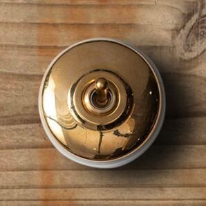 AXCIS(アクシス) HS2352 Toggle Switch スイッチ 建材 真鍮 陶器 Made in Japan