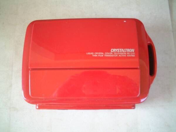 昔のシャープの液晶カラー カーテレビ 6E-C10-R DC12V 9.2W ジャンク品