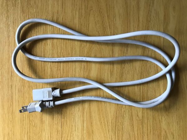 AC電源ケーブル 2m KING-CORD KC-003/KC-042-B(メス 3PIN/オス 2PIN)