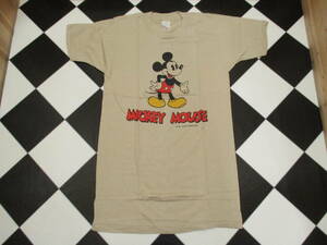 DEAD デッドストック 70's MICKEY ミッキー マウス Tシャツ ビンテージ オールド OLD USA製 ディズニー 両面プリント M