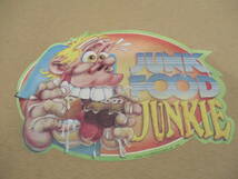 70's おもしろ Tシャツ JUNK FOOD JUNKIE ビンテージ USA製 L_画像5