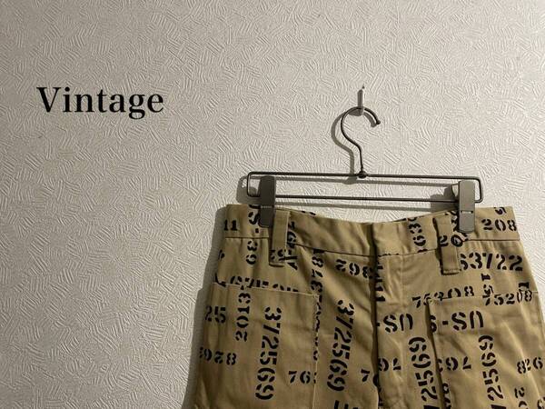 ◯ Vintage 70s ミリタリー ステンシル ショーツ / ヴィンテージ ショート パンツ ハーフ ベージュ Mens #Sirchive
