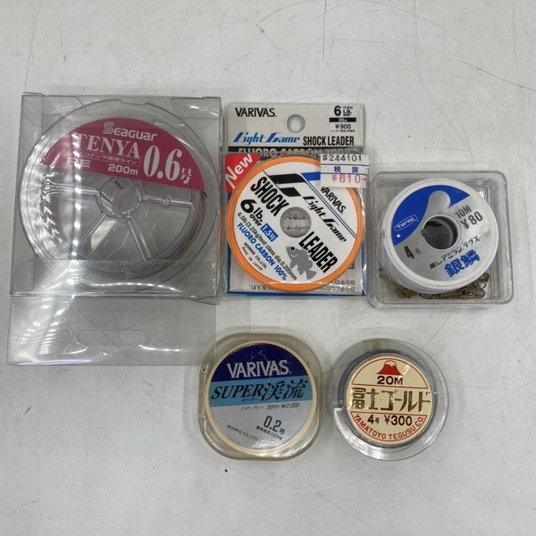 SEAGUARひとつテンヤ専用ライン0.6号 VARIVAS ショックリーダー1.5号6lb SUPER渓流0.2号 東レ銀鱗4号 冨士ゴールド4号★K1834F1