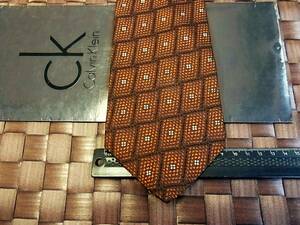 [ beautiful goods ]y9972* Calvin Klein [ floral print ] necktie 