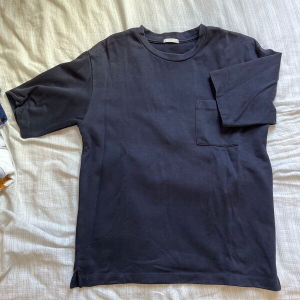 ポケットTシャツ ネイビー S