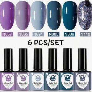 x1 ジェルネイル6本セット7.3mm未使用