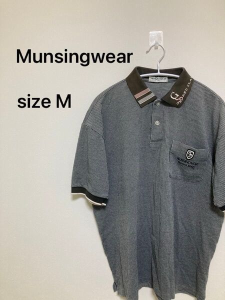 マンシングウェア Munsingwear ゴルフウェアー シャツ 半袖 サイズMA